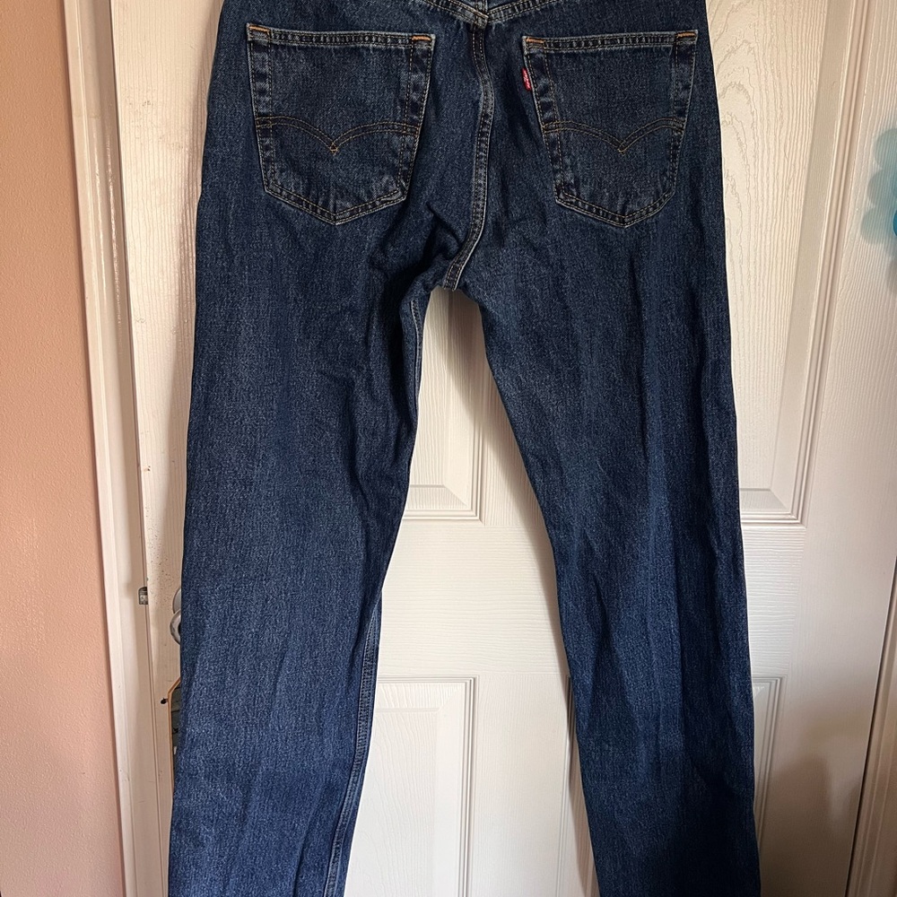 Levi's Dark Blue Straight Jeans‎